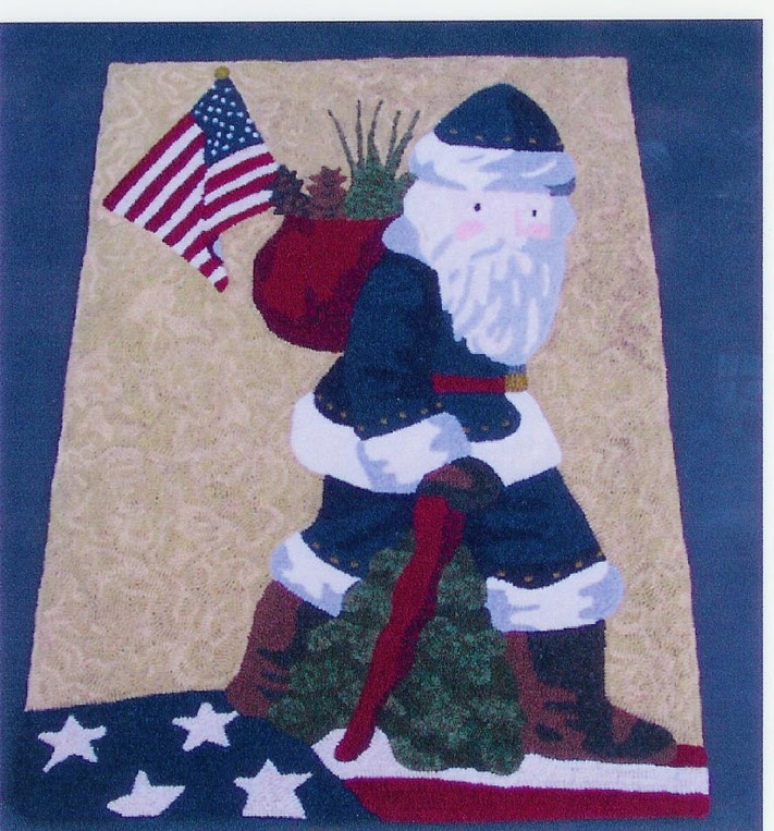 patriotic santa